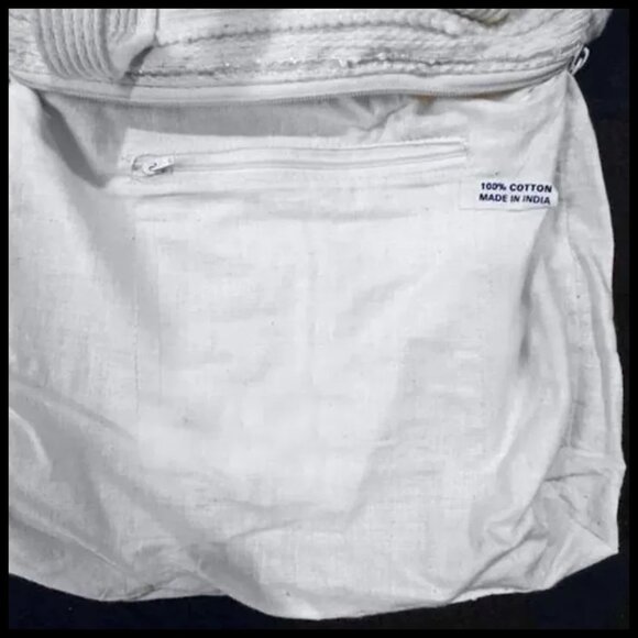 Cotton Cloth Purse Boho Cottagecore 70s Vintage Hippie Bag - Picture 7 of 12